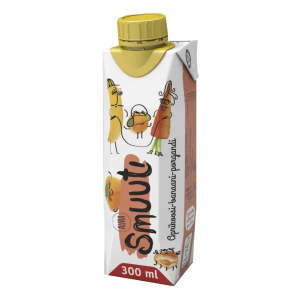 Smuuti aprikoosi-banaani-porgandi, AURA, 300ml
