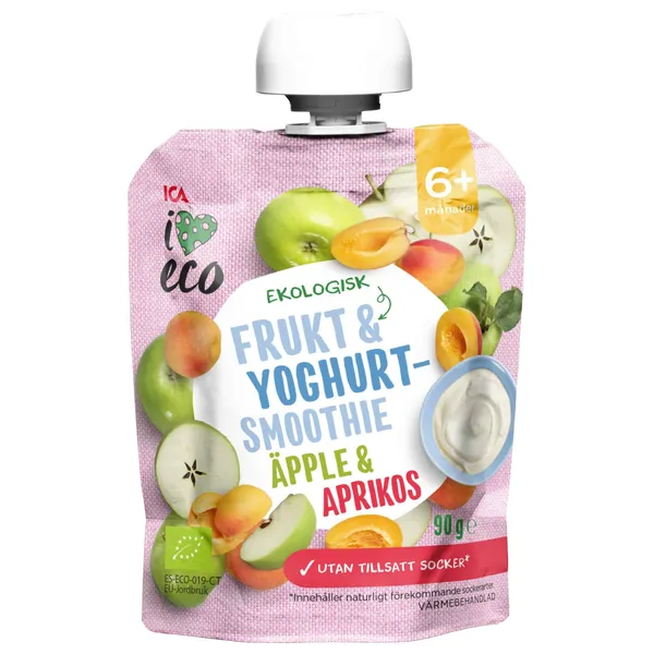 Smūtijs I Love Eco ar āboliem, aprikozēm 90g