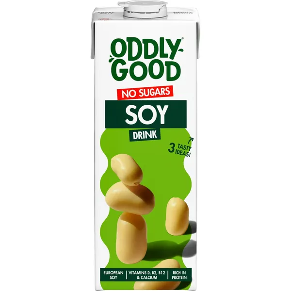 Sojajook suhkruvaba vitamiinide ja kaltsiumiga Oddlygood UHT 1l
