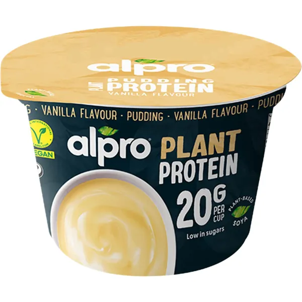 Sojapuding taimse valguga vanillimaitseline kaltsiumi ja vitamiinidega Alpro 200g