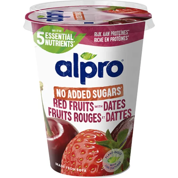 Sojatoode punaste marjadega ja datlitega Alpro 400g