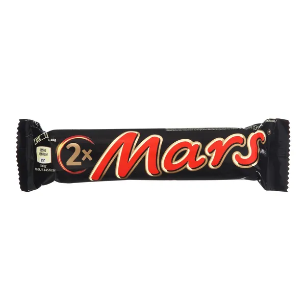 Piimašokolaadi batoon pähklikreemi ja karamelliga Mars 2-pakk 70g