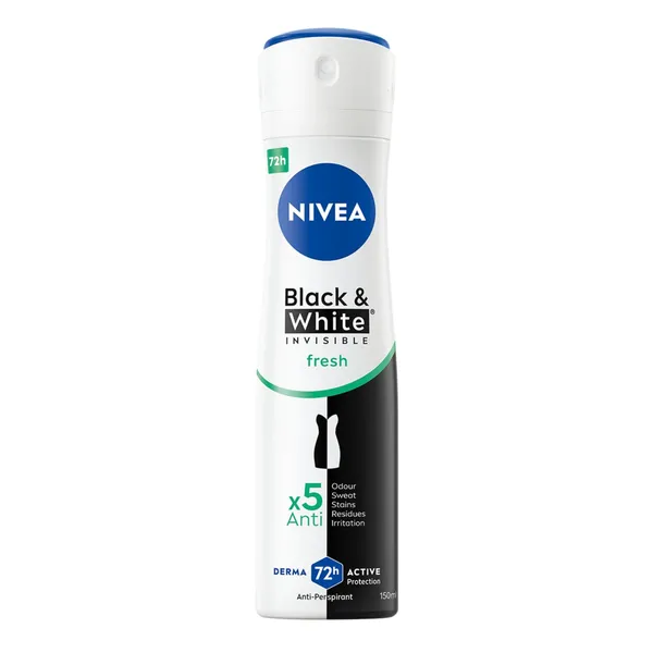 Spreideodorant Nivea Black&White Invisible 150ml