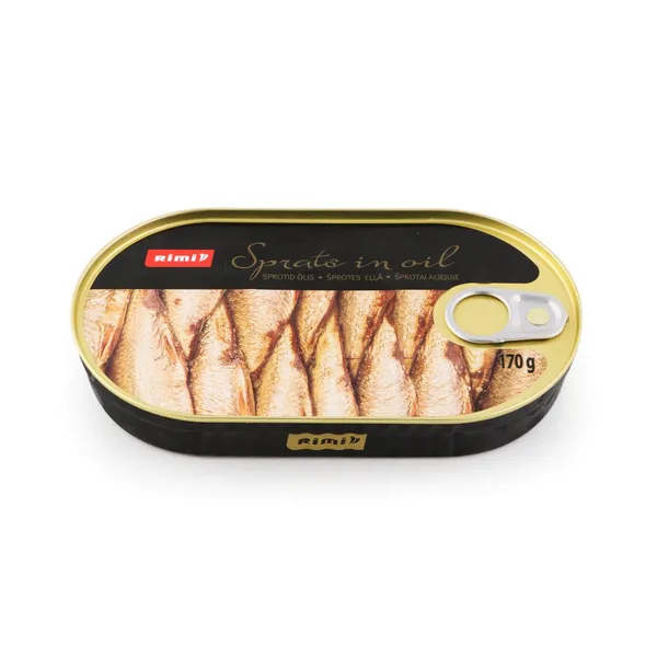 Šprotes Rimi eļļā 170g/119g