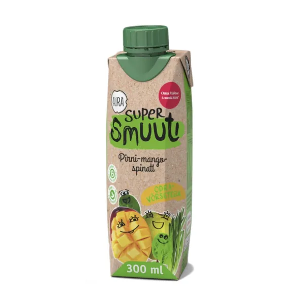 Supersmuuti Aura pirni-mango-spinati ingveri ja odravõrsega 0,3l