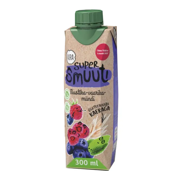Supersmuuti Mustika-vaarika-mündi, AURA, 300ml