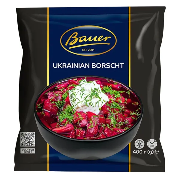 Supi köögiviljasegu ubadega Ukraina Borš Bauer 400g