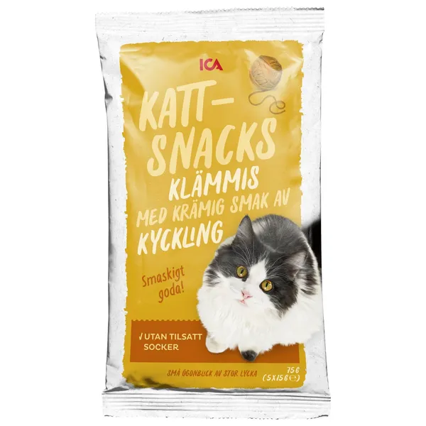 Suupiste kassidele ICA kana maitsega 75g