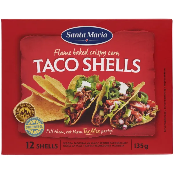 Tex Mex Taco Shells, SANTA MARIA, 135 g