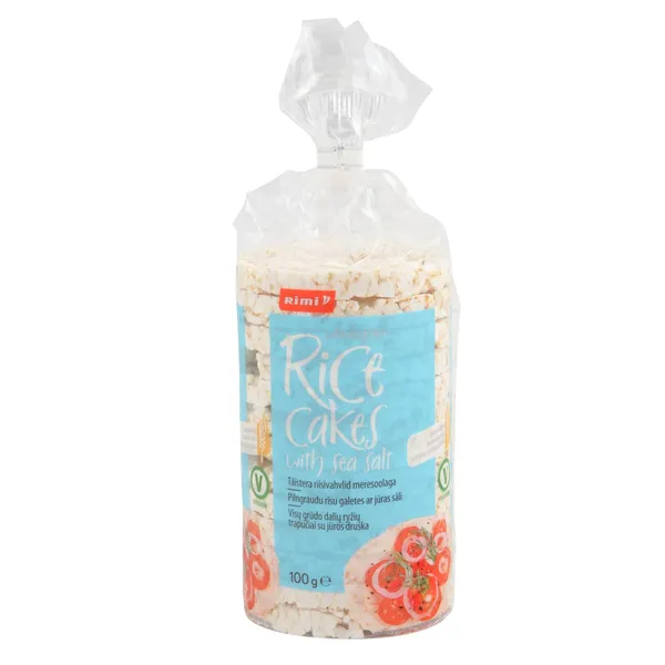 Rīsu galetes Rimi ar jūras sāli 100g