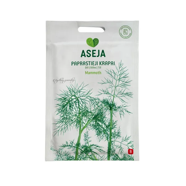 Parastās dilles Mammoth, Aseja, 4g