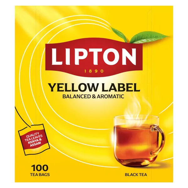 Tee must Yellow Label Lipton 100pk