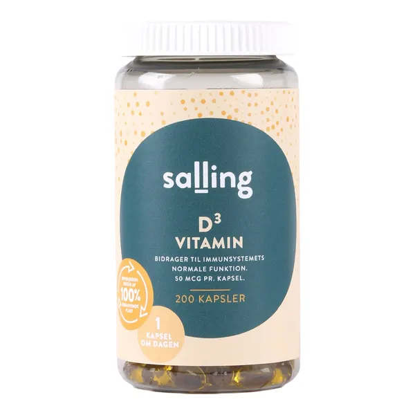 Toidulisand vitamiin D3 Salling 200 kapslit