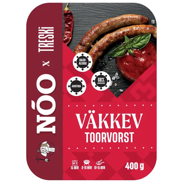 Toorvorst sealihast Treski Väkkev Nõo 400g