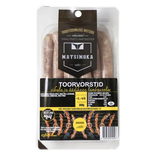 Toorvorstid sibula ja äädikaga  E-vaba, MATSIMOKA, 300 g