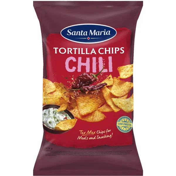 Tortilla krõpsud tšilli SANTA MARIA, 475 g