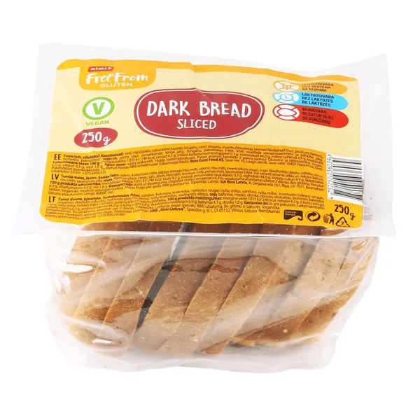 Tume leib viilutatud Rimi Free From 250g