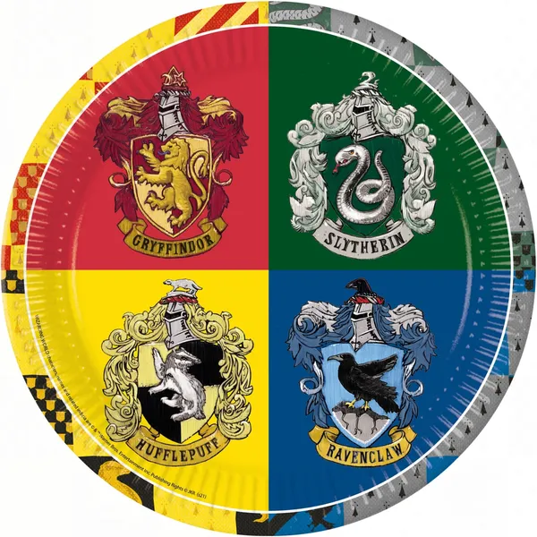Ühekordne taldrik "H.Potter" 23cm 8tk