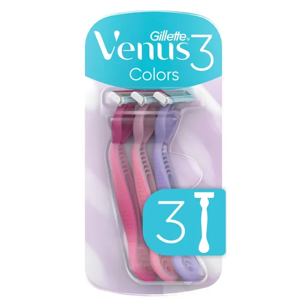 Ühekordne raseerija VENUS 3 Multicolor, 3tk
