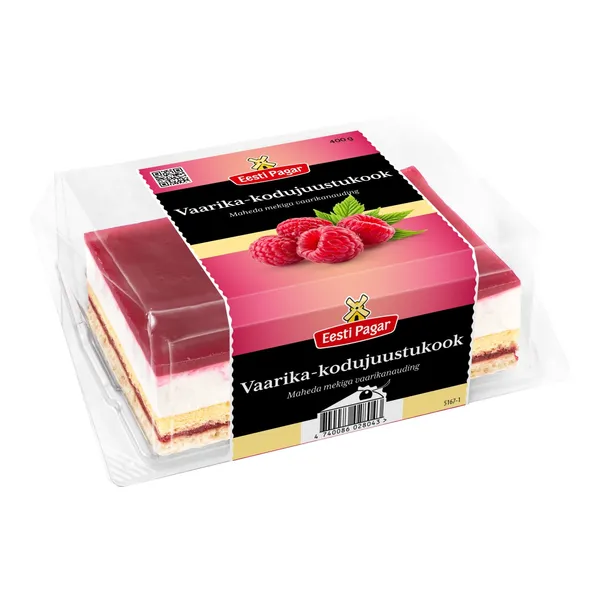 Vaarika-kodujuustukook Eesti Pagar 400g