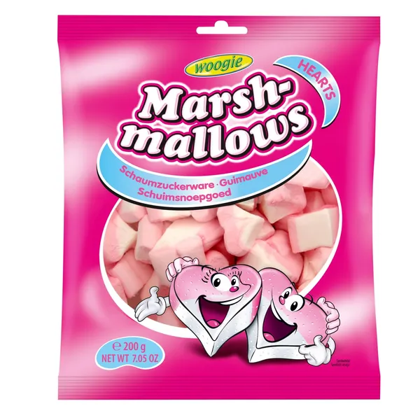 Zefīri Marshmallow Woogie sirsniņas 200g