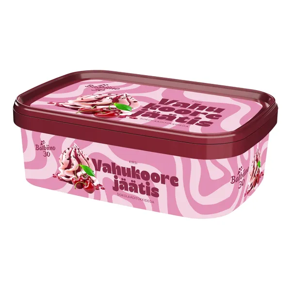 Vahukoore-kirsijäätis šokolaaditükkidega, BALBIINO, 1 l