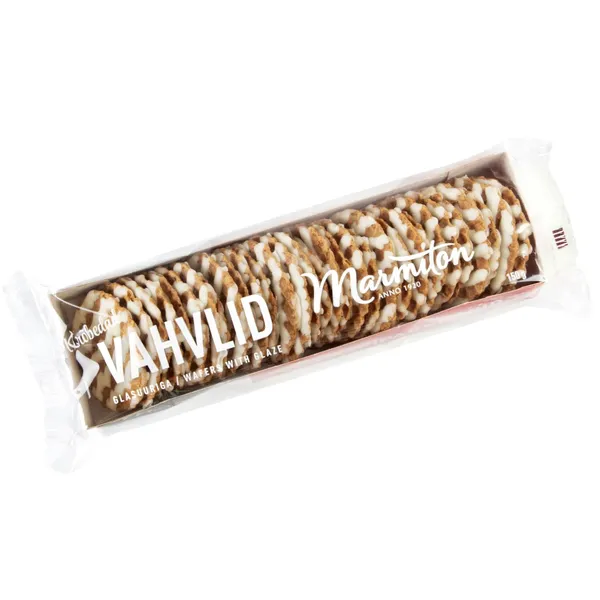 Pipark. vafeles Marmiton ar balto glaz. 150g