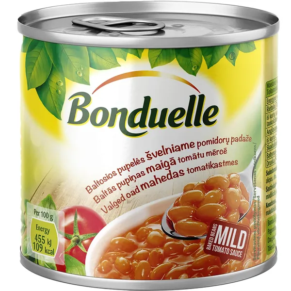 Valged oad mahedas tomatikastmes Bonduelle 425ml/430g
