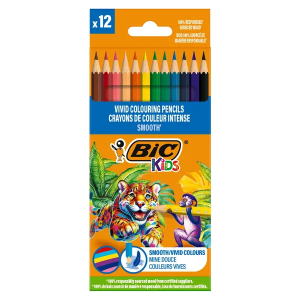 Värvipliiatsid Bic 12 värvi BS26