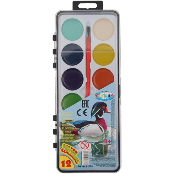Akvareļu krāsas Centrum 12krāsas