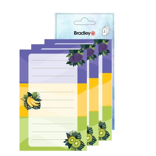 Vihikukleebis Bradley 9tk Fruits