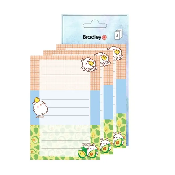 Vihikukleebis Bradley 9tk Molang