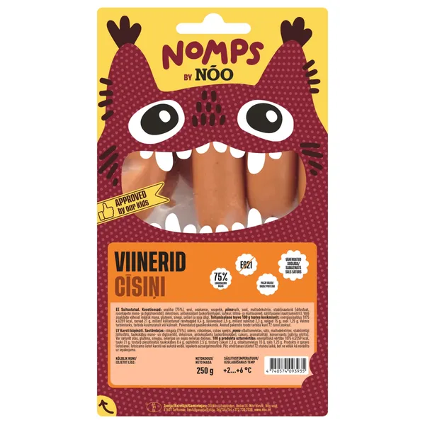 Viinerid Nomps, NÕO, 250 g