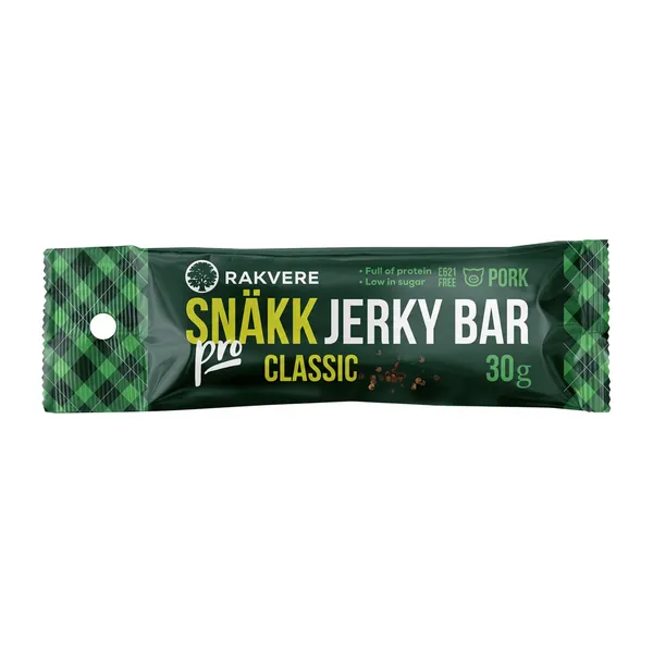 Vinnutatud sealihasnäkk Snäkk pro klassikaline jerky bar Rakvere 30g