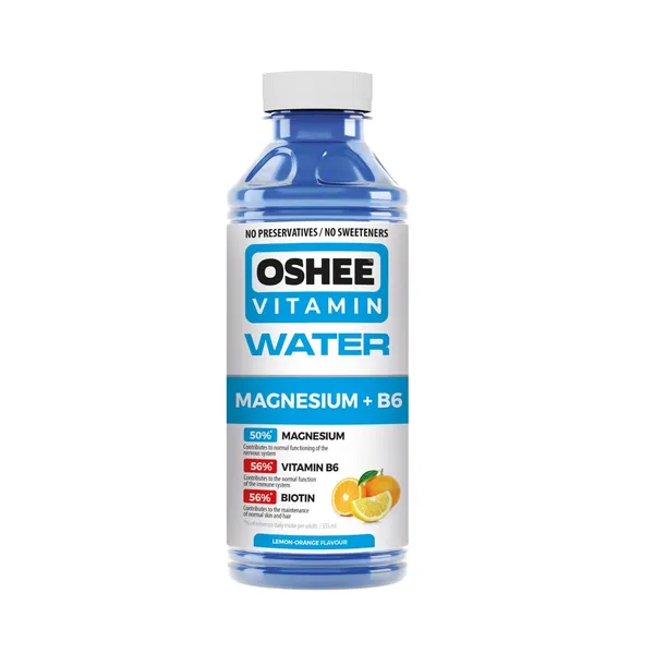 Vitamiinivesi magneesiumi ja B6 vitamiiniga Oshee 0,555l