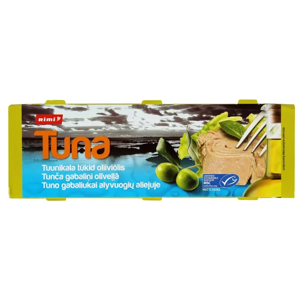 Vööttuunifilee oliivõlis Rimi MSC 240g/168g