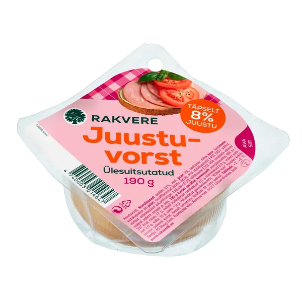 Vorst Juustu viilutatud Rakvere 190g