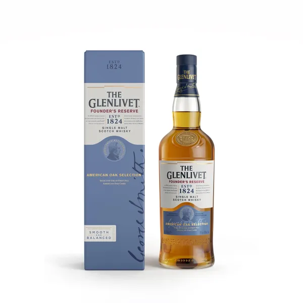 Whisky The Glenlivet Founder´s Reserve Single Malt Scotch 40%vol 0,7l karbis