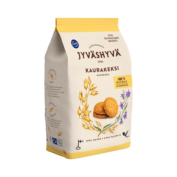 100% kaerajahust kaeraküpsised, JYVÄSHYVÄ, 350 g