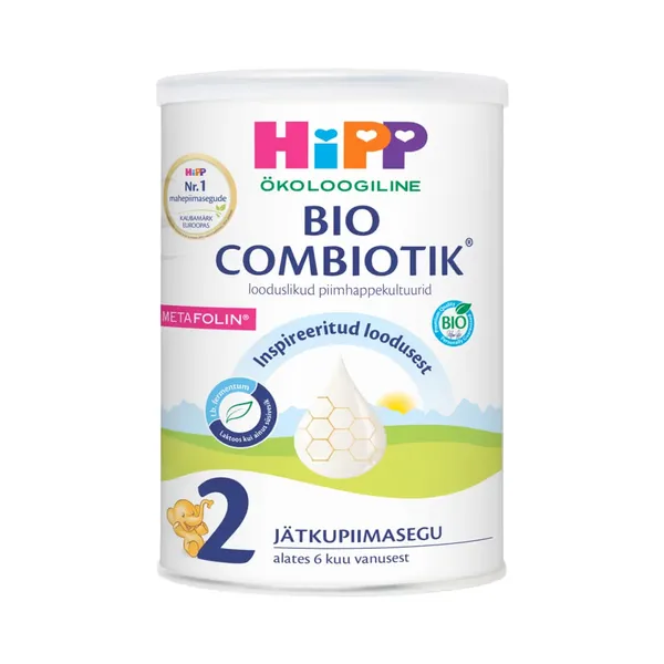 2 Organic Combiotic jätkupiimasegu 6kuud, HIPP, 800 g