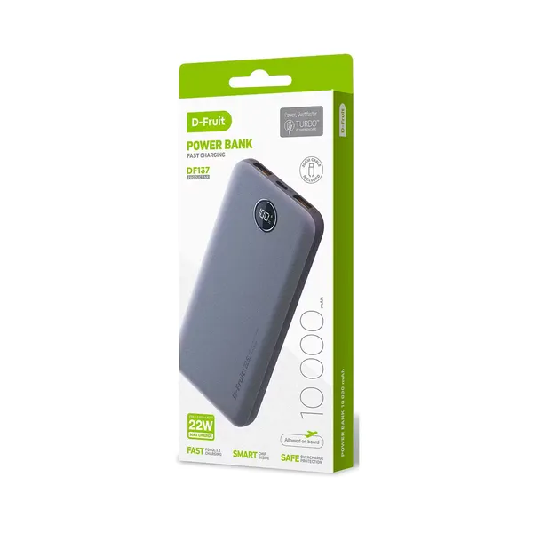Akupank 10000mAh DF137, D-FRUIT, 1 tk