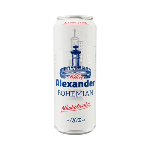 Alkoholivaba õlu Bohemian, ALEXANDER, 500 ml