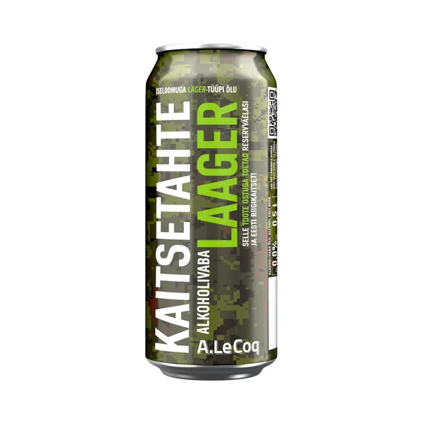 Alkoholivaba õlu Kaitsetahte Lager 0,0%, A. LE COQ, 500 ml