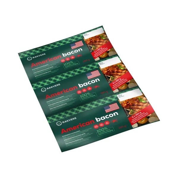 Ameerikapärane toorsuitsupeekon (3pk ), RAKVERE LK, 450 g