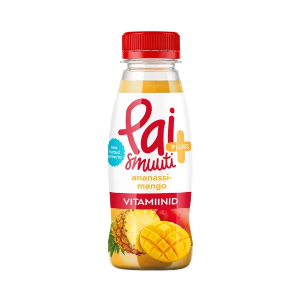 Ananassi-mango smuuti B-rühma vitamiinidega, PAI+, 250 ml