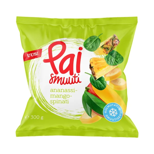 Ananassi-mango-spinati smuutisegu, PAI, 300 g