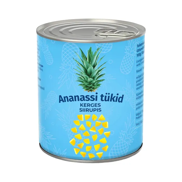 Ananassi tükid, GREEN, 430 g