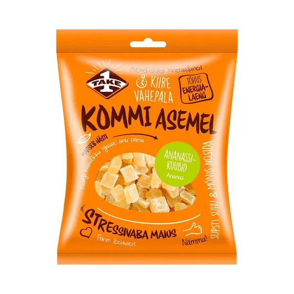 Ananassikuubikud, TAKE1 REGULAR, 150 g