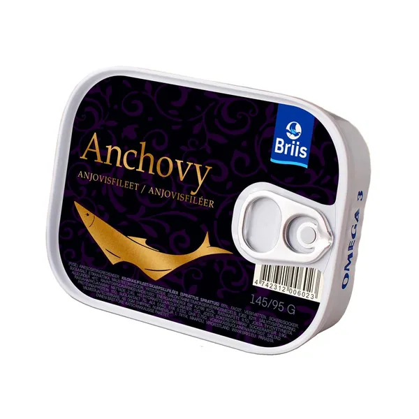 Anchovy klassikaline filee, BRIIS, 145 g