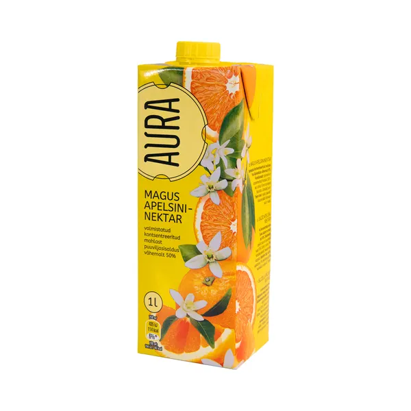 Apelsini nektar magus, AURA, 1 L